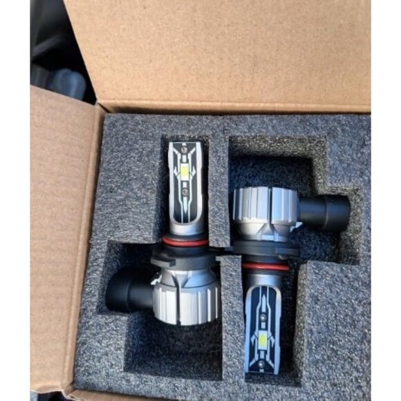 H4 Led Bulbs H4 9003 Fog Lights Bulb 12000LM 6500K Cool White Dual Beam 90 - Picture 1 of 1